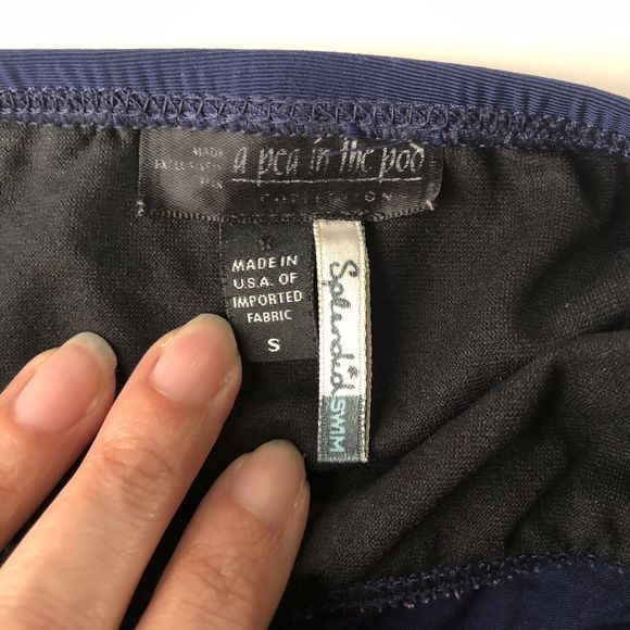 A Pea In The Pod Splendid Collections Blue Halter Tankini Top Womens Small - Picture 5 of 8